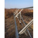 Комплект установки 12-ти солнечных батарей на землю ( 2 ряда ног )