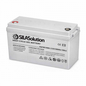 Гелевый тяговый аккумулятор SilaSolution GFM12-100G 100Ач 12В
