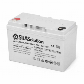 Свинцово-кислотный тяговый аккумулятор SilaSolution GFM12-55