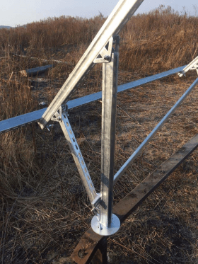 Комплект установки 8-ми солнечных батарей на землю