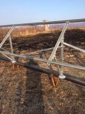 Комплект установки 12-ти солнечных батарей на землю ( 2 ряда ног )